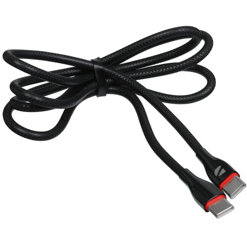 Купить Кабель круглый DEPPA USB Type-C - USB Type-C черный 1 м  9113478. Характеристики, отзывы и цены в Донецке