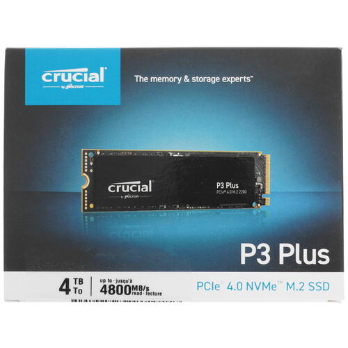 Купить 4000 ГБ M.2 NVMe накопитель Crucial P3 Plus [CT4000P3PSSD8]  5045160. Характеристики, отзывы и цены в Донецке