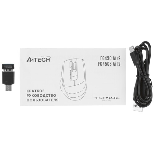 Купить Мышь беспроводная A4Tech Fstyler FG45CS Air2  9189006. Характеристики, отзывы и цены в Донецке