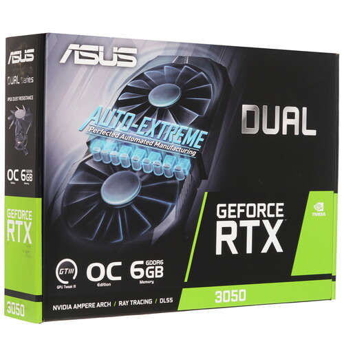 Купить Видеокарта ASUS GeForce RTX 3050 Dual OC Edition  5478508. Характеристики, отзывы и цены в Донецке