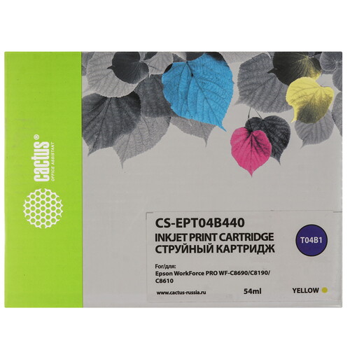 Купить Картридж Cactus CS-EPT04B440 желтый  9065609. Характеристики, отзывы и цены в Донецке