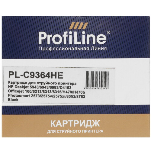 Купить Картридж ProfiLine PL-C9364HE (№129) черный  9101598. Характеристики, отзывы и цены в Донецке