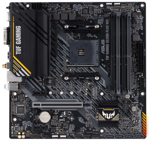 Купить Материнская плата ASUS TUF GAMING A520M-PLUS WIFI  4811078. Характеристики, отзывы и цены в Донецке