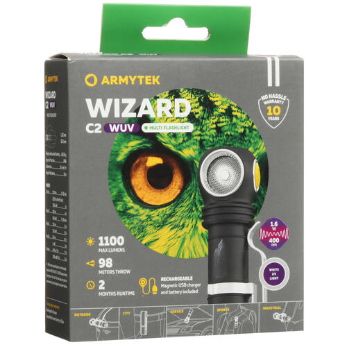 Купить Фонарь Armytek Wizard C2 WUV  9040797. Характеристики, отзывы и цены в Донецке