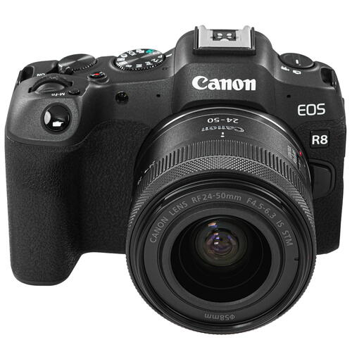 Купить Беззеркальный фотоаппарат Canon EOS R8 Kit RF 24-50mm черный  5421733. Характеристики, отзывы и цены в Донецке