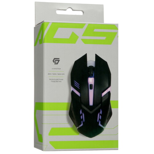 Купить Мышь проводная Aceline AGS-C04  черный  5439450. Характеристики, отзывы и цены в Донецке
