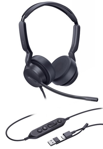 Купить Проводные наушники Yealink UH42 Dual UC черный 2025  9315261. Характеристики, отзывы и цены в Донецке