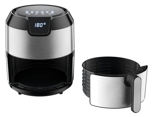 Купить Аэрогриль Tefal EY401D15 серебристый  5640227. Характеристики, отзывы и цены в Донецке