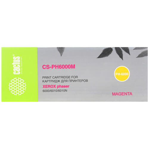 Купить Картридж лазерный Cactus CS-PH6000M пурпурный, с чипом  7937060. Характеристики, отзывы и цены в Донецке