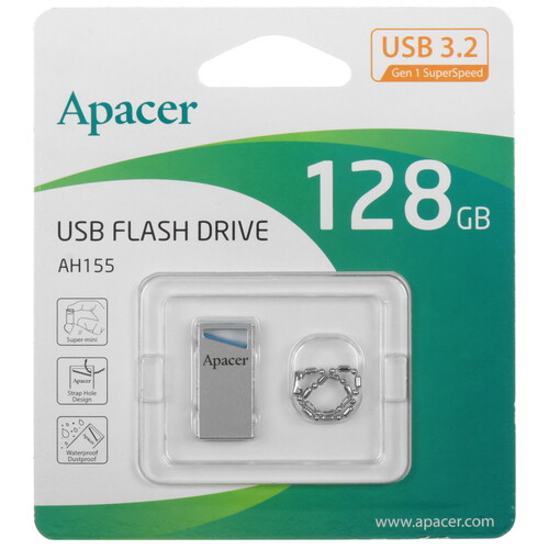 Купить Память USB Flash 128 ГБ Apacer AH155  5456184. Характеристики, отзывы и цены в Донецке