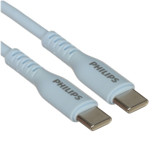 Купить Кабель круглый PHILIPS USB Type-C - USB Type-C синий 1.2 м  5492640. Характеристики, отзывы и цены в Донецке