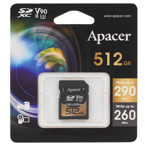 Купить Карта памяти Apacer SDXC 512 ГБ [AP512GSDXC10V9-R]  5456938. Характеристики, отзывы и цены в Донецке