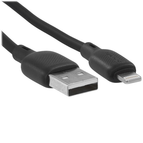 Купить Кабель круглый Borofone Lightning 8-pin - USB 2.0 Type-A черный 2 м  9238176. Характеристики, отзывы и цены в Донецке
