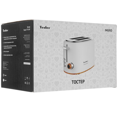 Купить Тостер TESLER TT-240 серый  8161053. Характеристики, отзывы и цены в Донецке