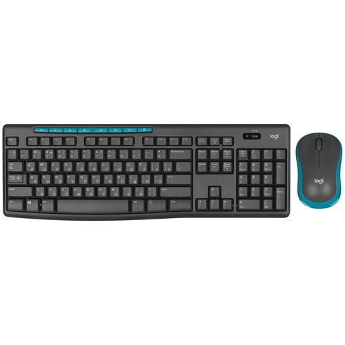 Купить Клавиатура+мышь беспроводная   Logitech Wireless Combo MK275 черный  5435850. Характеристики, отзывы и цены в Донецке