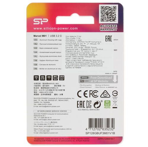 Купить Память USB Flash 128 ГБ Silicon Power Marvel M01 [SP128GBUF3M01V1B]  4734178. Характеристики, отзывы и цены в Донецке