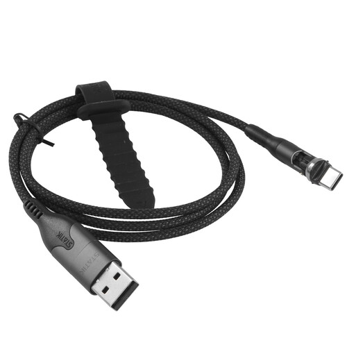 Купить Кабель круглый STATIK USB Type-C - USB 2.0 Type-A, USB Type-C черный 1 м  9240650. Характеристики, отзывы и цены в Донецке