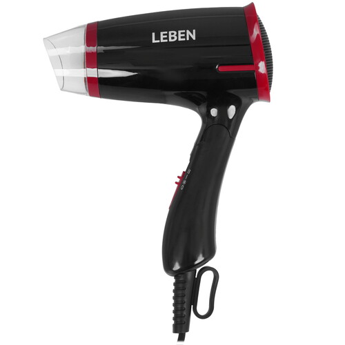 Купить Фен LEBEN 259-128 черный/красный  9237171. Характеристики, отзывы и цены в Донецке