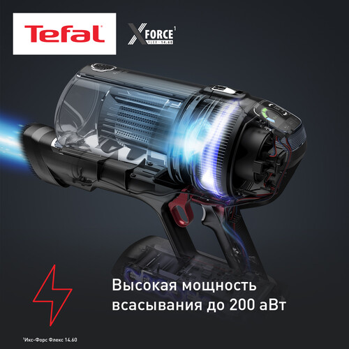 Купить Пылесос  вертикальный  Tefal TY99A8WO  черный  5608290. Характеристики, отзывы и цены в Донецке