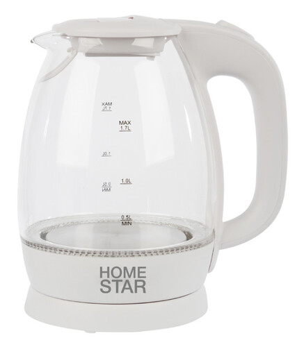 Купить Электрочайник Homestar HS-1012 белый  8145307. Характеристики, отзывы и цены в Донецке