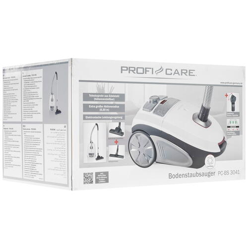 Купить Пылесос ProfiCare PC-BS 3041 белый  8165244. Характеристики, отзывы и цены в Донецке