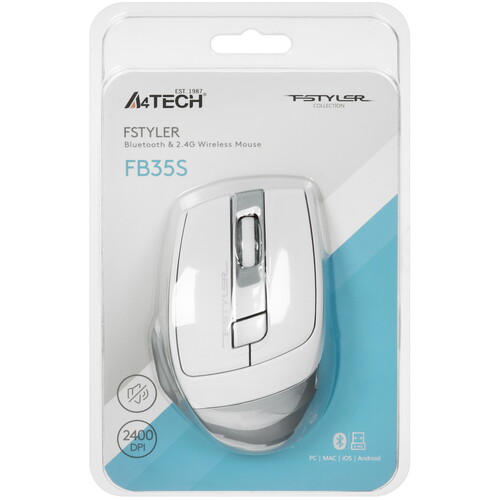 Купить Мышь беспроводная A4Tech Fstyler FB35S  9189004. Характеристики, отзывы и цены в Донецке