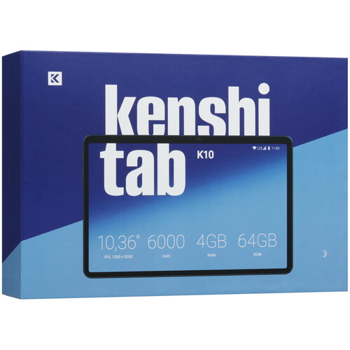 Купить 10.36" Планшет KENSHI K10 LTE 64 ГБ синий + чехол  9018653. Характеристики, отзывы и цены в Донецке