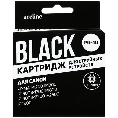 Купить Картридж Aceline NC-PG40BK черный  5028622. Характеристики, отзывы и цены в Донецке