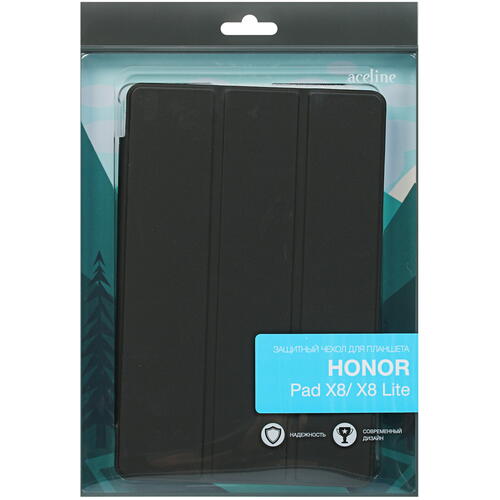 Купить Чехол-книжка Aceline Streak для HONOR Pad X8/ X8 Lite черный  5421515. Характеристики, отзывы и цены в Донецке
