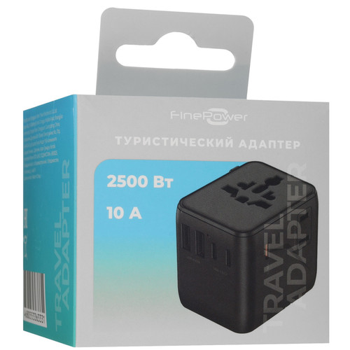 Купить Туристический адаптер FinePower TW35  9300654. Характеристики, отзывы и цены в Донецке