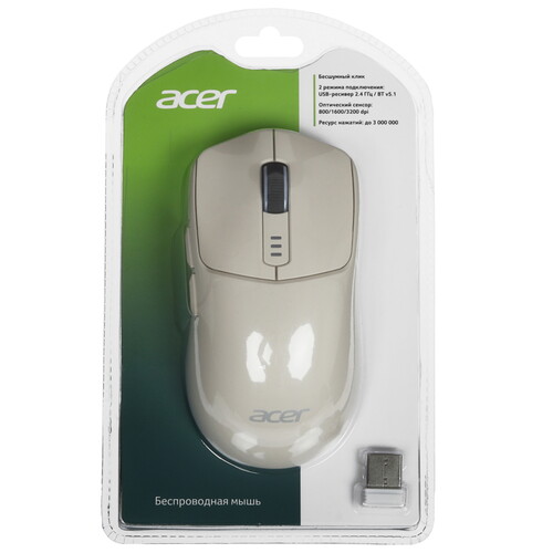 Купить Мышь беспроводная Acer OMR312  9213239. Характеристики, отзывы и цены в Донецке
