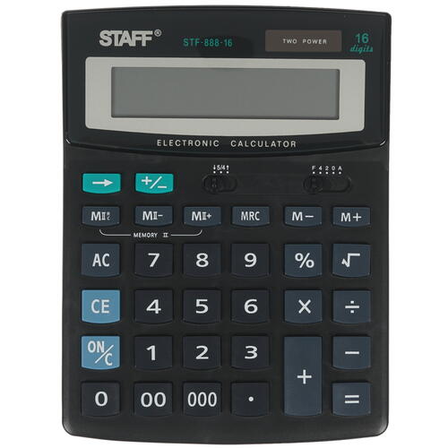 Купить Калькулятор STAFF STF-888-16  1246397. Характеристики, отзывы и цены в Донецке