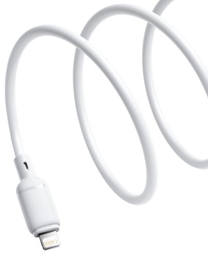 Купить Кабель круглый Baseus Lightning 8-pin - USB 2.0 Type-A белый 2 м  5627478. Характеристики, отзывы и цены в Донецке