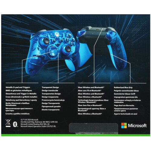 Купить Геймпад беспроводной Microsoft Xbox Wireless Controller Cipher синий  5600204. Характеристики, отзывы и цены в Донецке