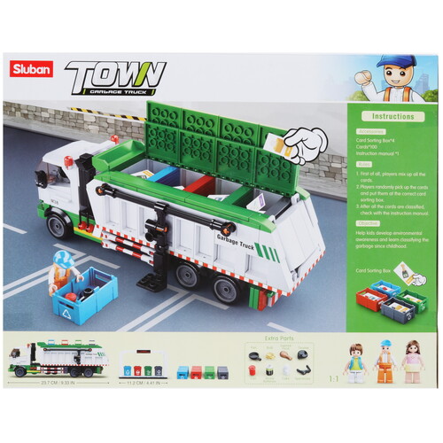 Купить Конструктор Sluban Город Сортировочный мусоровоз  5606714. Характеристики, отзывы и цены в Донецке