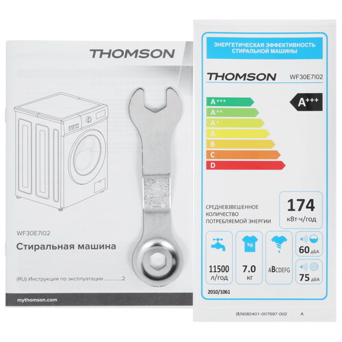 Купить Стиральная машина THOMSON WF30E7I02 белый  9171583. Характеристики, отзывы и цены в Донецке