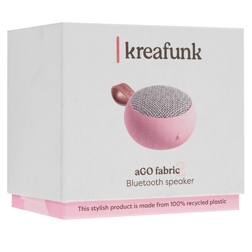Купить Портативная колонка KreaFunk aGO II Fabric, розовый  9279033. Характеристики, отзывы и цены в Донецке