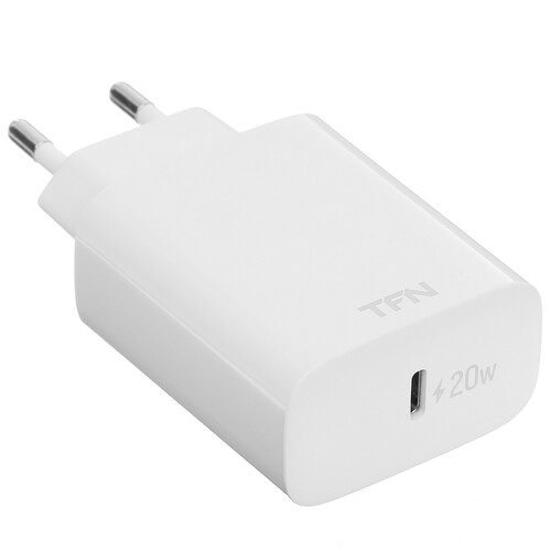 Купить Сетевое зарядное устройство TFN RAPID Type-C PD 20W белый  5367359. Характеристики, отзывы и цены в Донецке