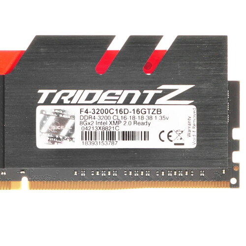 Купить Оперативная память G.Skill Trident Z [F4-3200C16D-16GTZB] 16 ГБ  1290990. Характеристики, отзывы и цены в Донецке