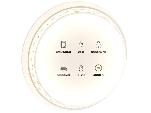 Купить Светодиодная лента Maytoni 24В 5050 14.4Вт/м 4000K 5м IP20  9184974. Характеристики, отзывы и цены в Донецке