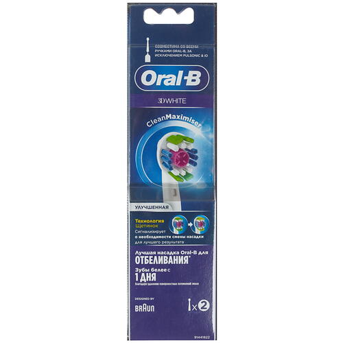 Купить Сменная насадка Braun Oral-B EB18рRB 3D White  4867618. Характеристики, отзывы и цены в Донецке