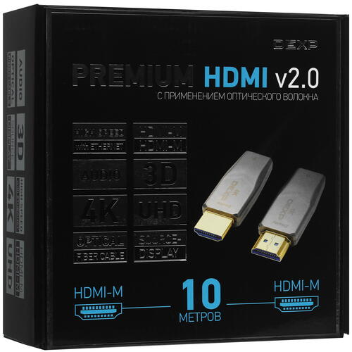Купить Кабель однонаправленный DEXP HDMI - HDMI, 10 м  5009393. Характеристики, отзывы и цены в Донецке