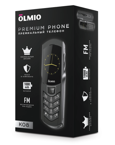 Купить Сотовый телефон Olmio K08 черный  9156954. Характеристики, отзывы и цены в Донецке