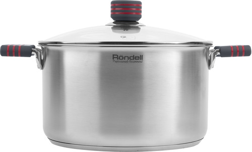 Купить Кастрюля Rondell Stripes RDS-1281 5.8 л 24 см серебристый  9309603. Характеристики, отзывы и цены в Донецке