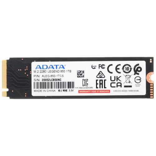Купить 1000 ГБ M.2 NVMe накопитель ADATA LEGEND 850 [ALEG-850-1TCS]  5449376. Характеристики, отзывы и цены в Донецке