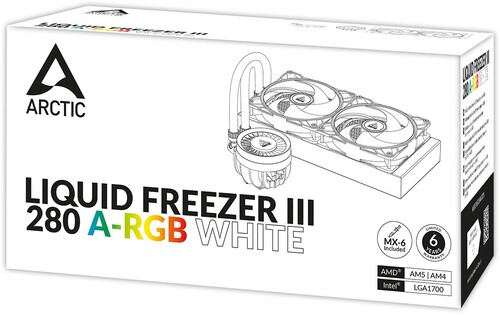 Купить Система охлаждения ARCTIC Liquid Freezer III 280 A-RGB  белая  5620857. Характеристики, отзывы и цены в Донецке