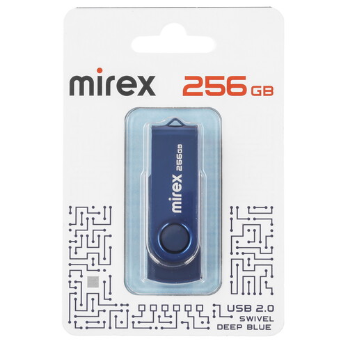 Купить Память USB Flash 256 ГБ Mirex SWIVEL [13600-FMUSB256]  5463099. Характеристики, отзывы и цены в Донецке
