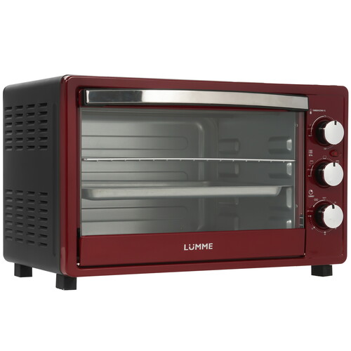 Купить Мини-печь LUMME LU-EO1712A бордовый  9226455. Характеристики, отзывы и цены в Донецке