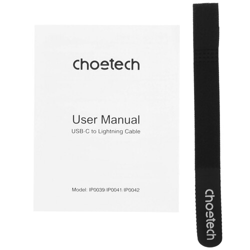 Купить Кабель круглый Choetech Lightning 8-pin MFI - USB Type-C черный 2 м  5478792. Характеристики, отзывы и цены в Донецке