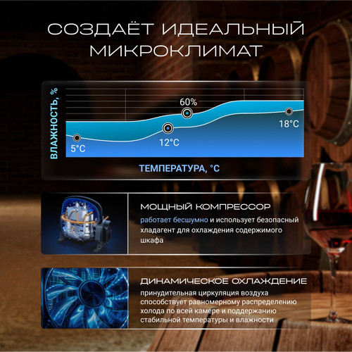 Купить Винный шкаф Tesler CWC-308 красный  9372478. Характеристики, отзывы и цены в Донецке